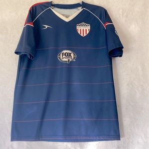 Score AYSO United Soccer Men’s M  Navy Blue V-Neck Practice Training Jersey